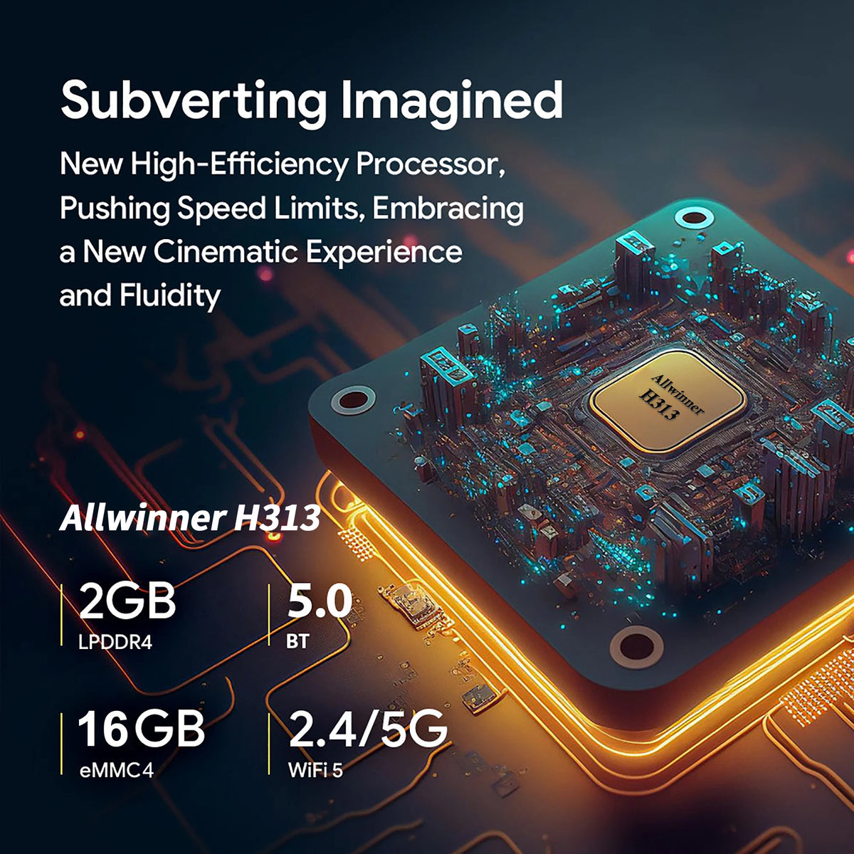 Android 13 4K HDR10+ TV Box H313 2GB16GB &ndash; 4K Streaming