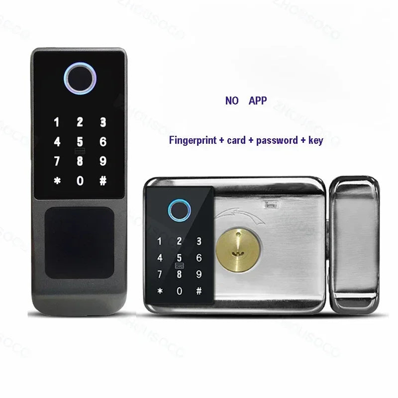 ZhouSoco Smart Fingerprint Waterproof Door Lock with Bluetooth &amp; WiFi Control A-3