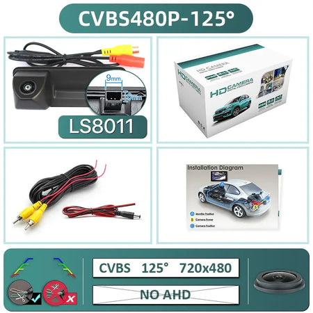 Rear View Camera With 170 Degree Lens For VW Skoda Audi A1 A3 A4 A5 A7 by InterCyprus Trading Ltd