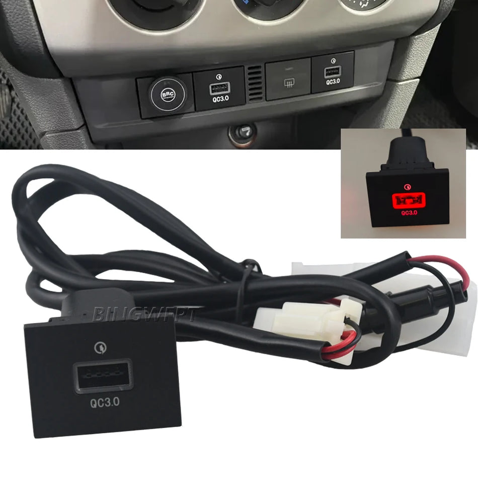 Gniazdo ładowarki USB QC3.0 12V/24V Type-C PD do Forda Focusa 2 MK2