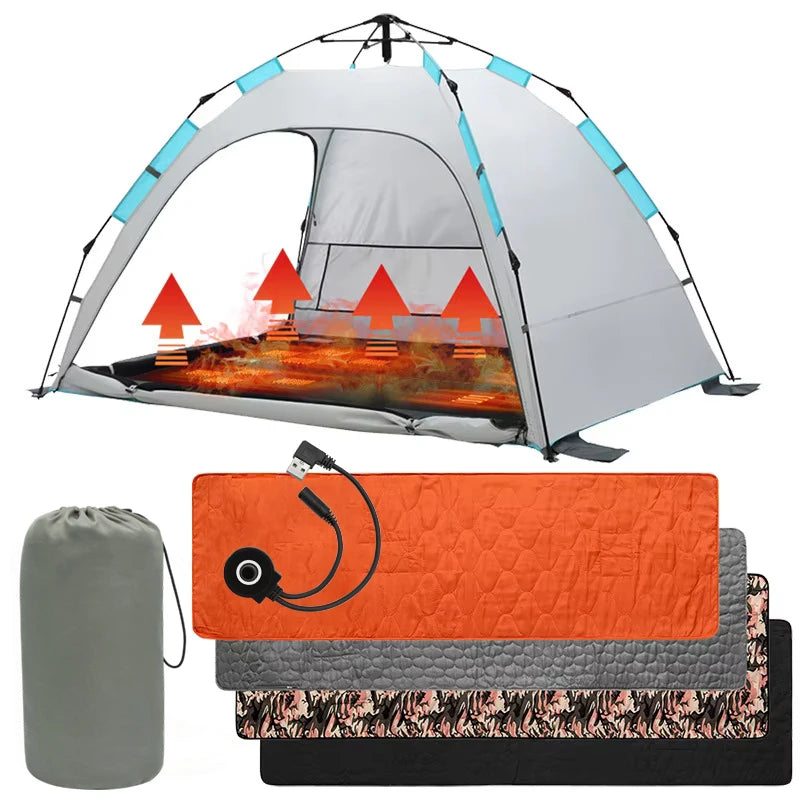 Outdoor Camping USB Heating Sleeping Mat &ndash; Fast USB Heating