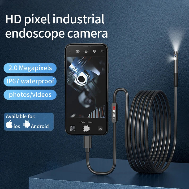 INSKAM Endoscope Inspection Camera &ndash; 3 in 1 Versatile Connectivity
