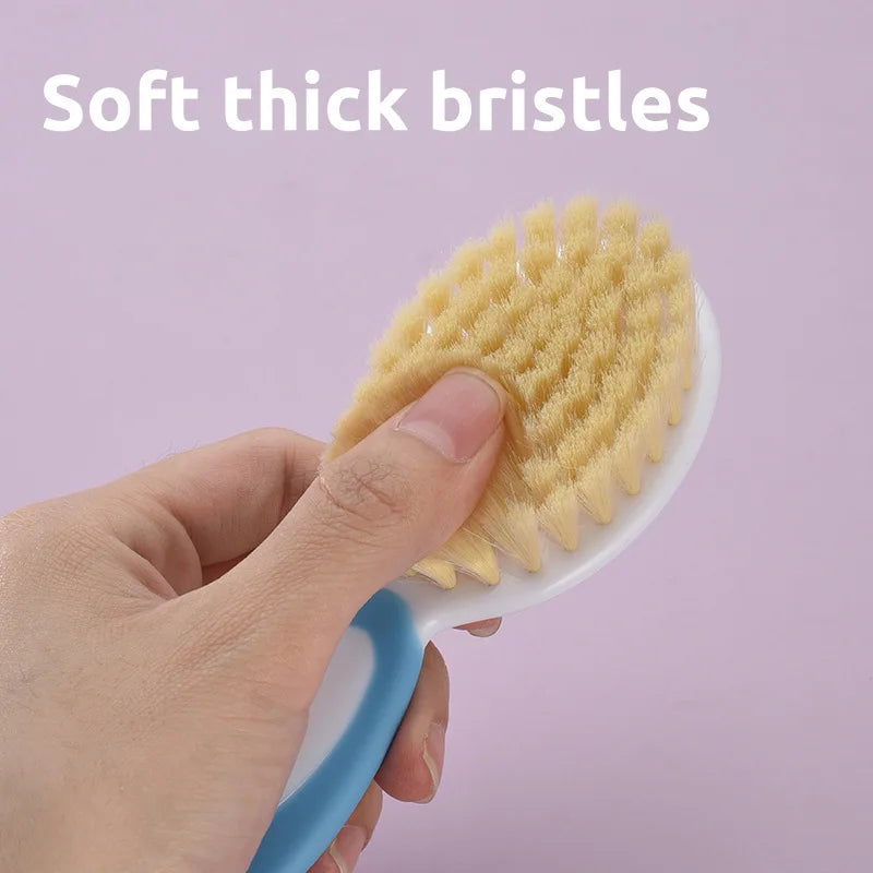 Baby Hair Care Set: Soft Comb and Tinea Cleaning Brush