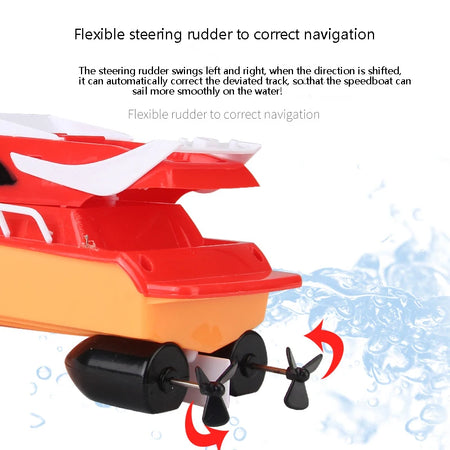 NoEnName_Null Speed RC Boat - Remote Control Electric Toy for Thrilling Water Adventures