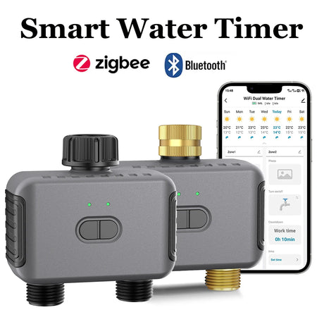 Tuya Smart Water Timer Zigbee BT &ndash; Alexa Google Compatible