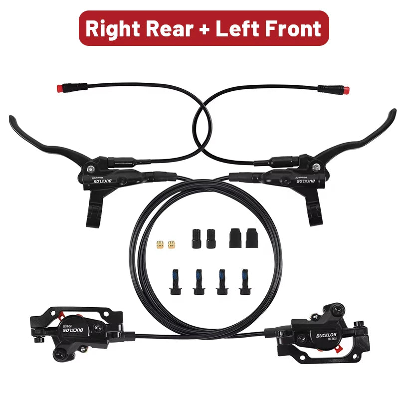 Bucklos Brakes 2 Piston For Electric Bicycle - G3 Rotor Front-Rear Brakes
