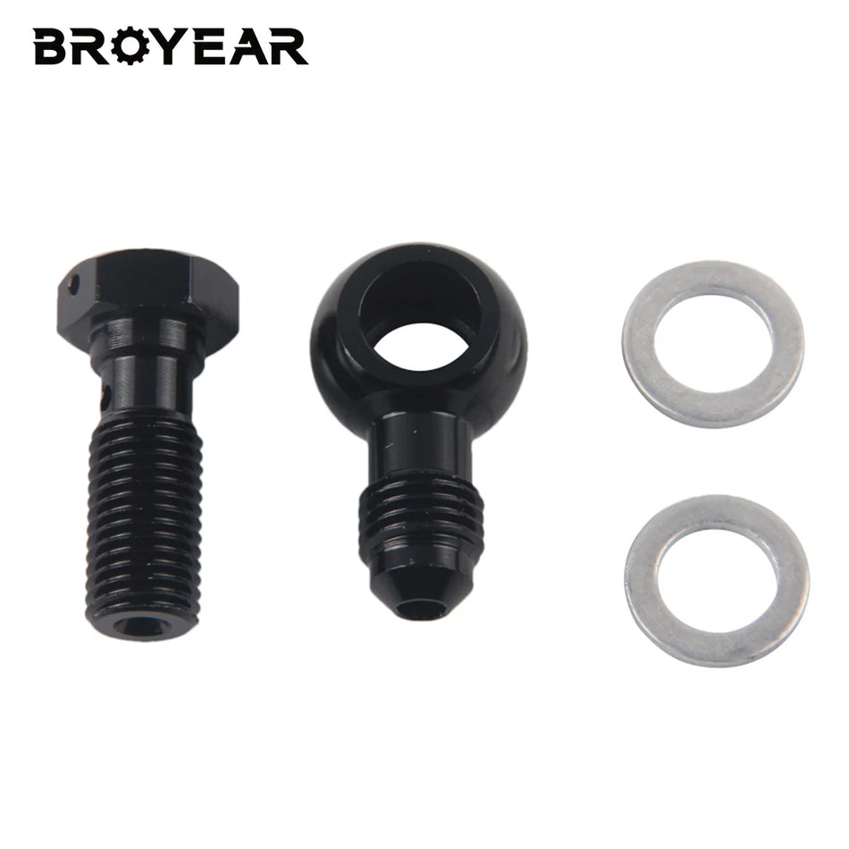 6063 T6 Billet Aluminum Hydraulic Clutch Banjo Fitting M12-M18 by InterCyprus Trading Ltd