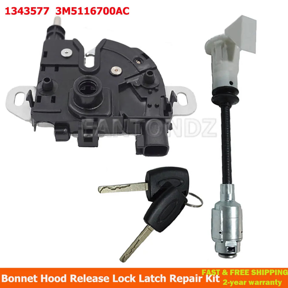 Kit de Reparación del Pestillo del Capó con Varilla Larga para Ford Focus MK2 C-Max Kuga