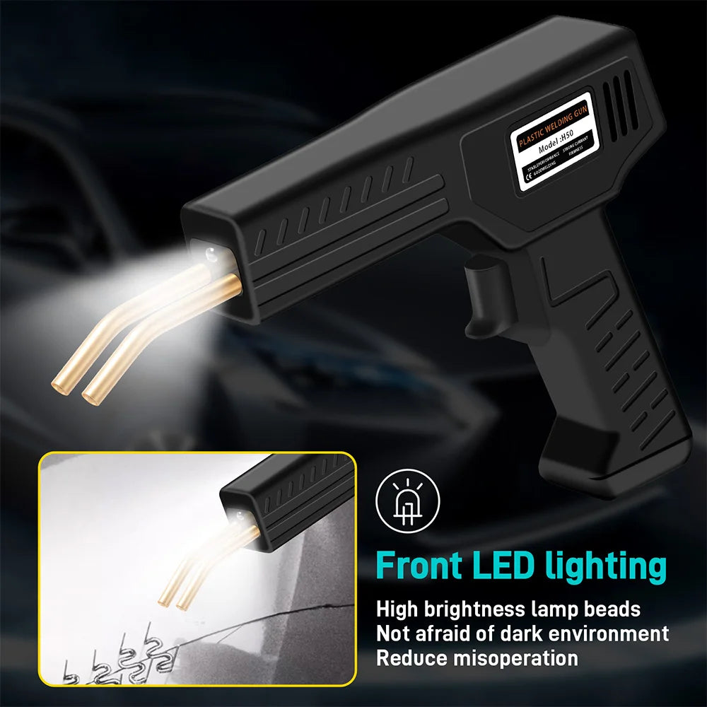 50W Plastic Welder Hot Stapler Kit for Easy Home DIY Car Bumper Repair