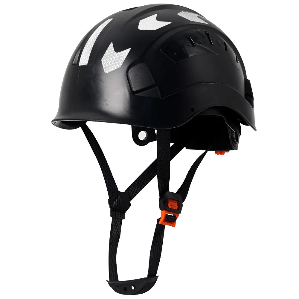 SF06 CE Construction Safety Helmet &ndash; Reflective Stickers Black