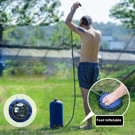 Lohascamping Outdoor Pressure Shower Portable 11L Inflatable Camping Bathing Bag