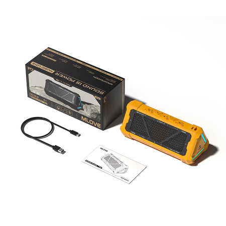 MLOVE P3 Outdoor Bluetooth Speaker &ndash; 40W Power, Waterproof Yellow