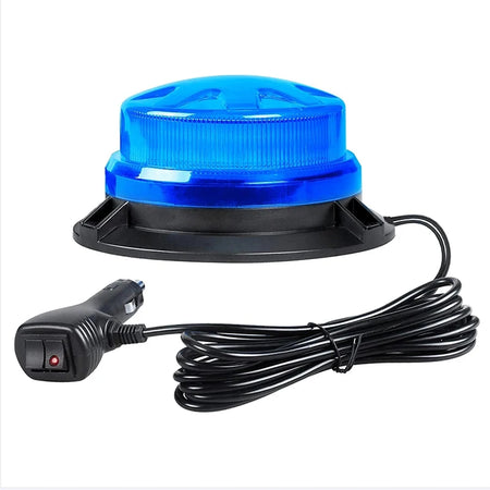 Magnetic Base LED Blue Emergency Strobe Light &ndash; Ultra Bright Blue