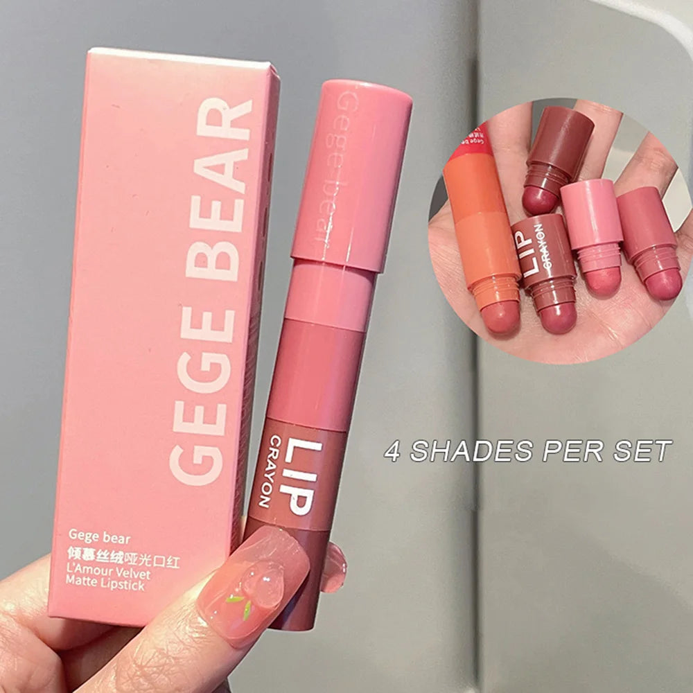 Gege Bear 4-in-1 Velvet Matte Lipstick