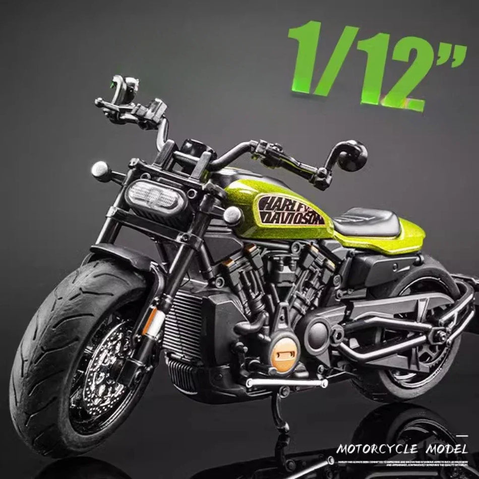 Model motornega kolesa Sportster S v merilu 1:12 iz diecast zlitine za fante