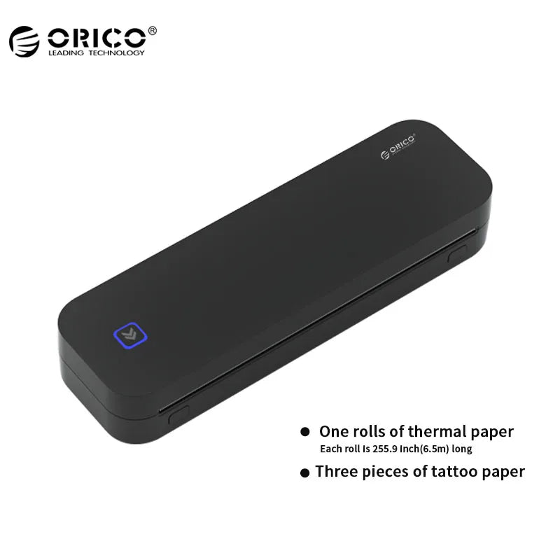 ORICO Portable A4 Thermal Printer &ndash; Wireless Bluetooth black