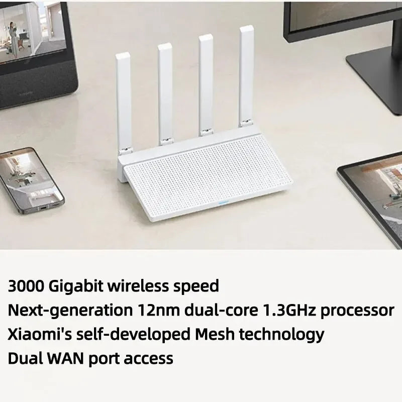 Xiaomi Router AX3000T &ndash; WiFi 6 Mesh For Fast Home Coverage