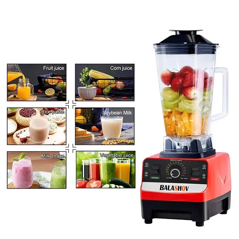 2000W Commercial Blender Juicer Food Processor Ice Crusher