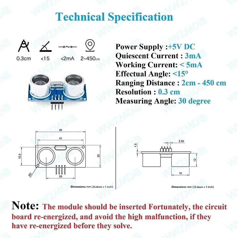 HC-SR04 Ultrasonic Module &ndash; Accurate Distance Measurement