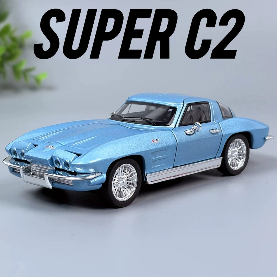 Modelo de coche Camaro a escala 1:32 de metal fundido con retroceso.