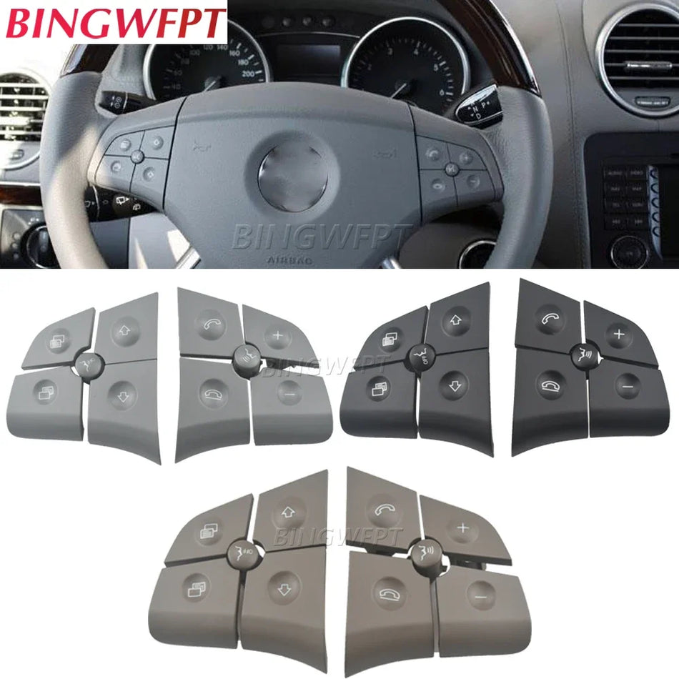 Lenkradschalter-Tasten-Kit, Multifunktion, für Mercedes-Benz W164 W245 W251 ML GL 2006-2009