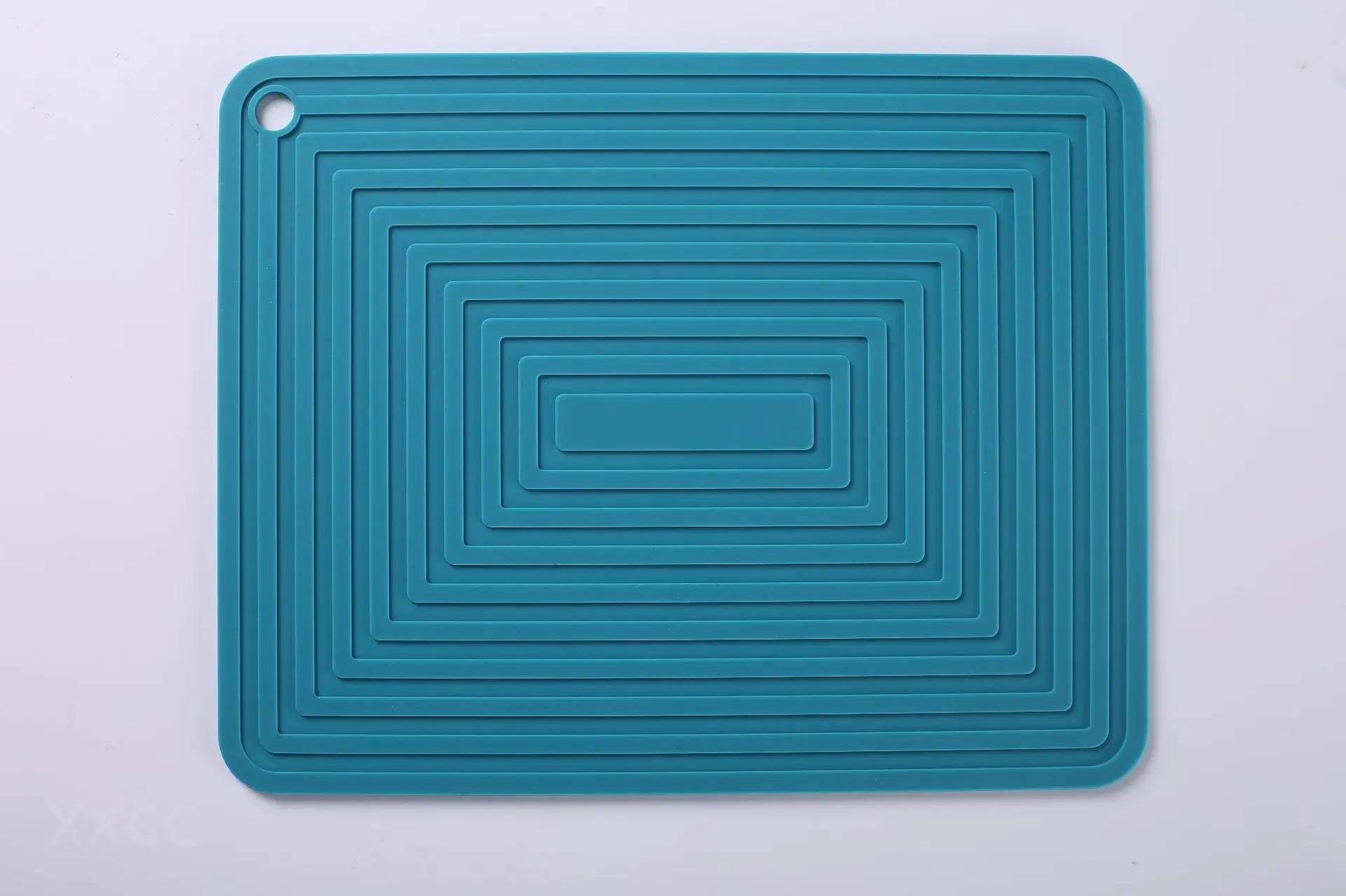 Silicone Pot Mat &ndash; Thickened Heat Insulation and Non-Slip Design dark blue / 28x22cm / Rectangular