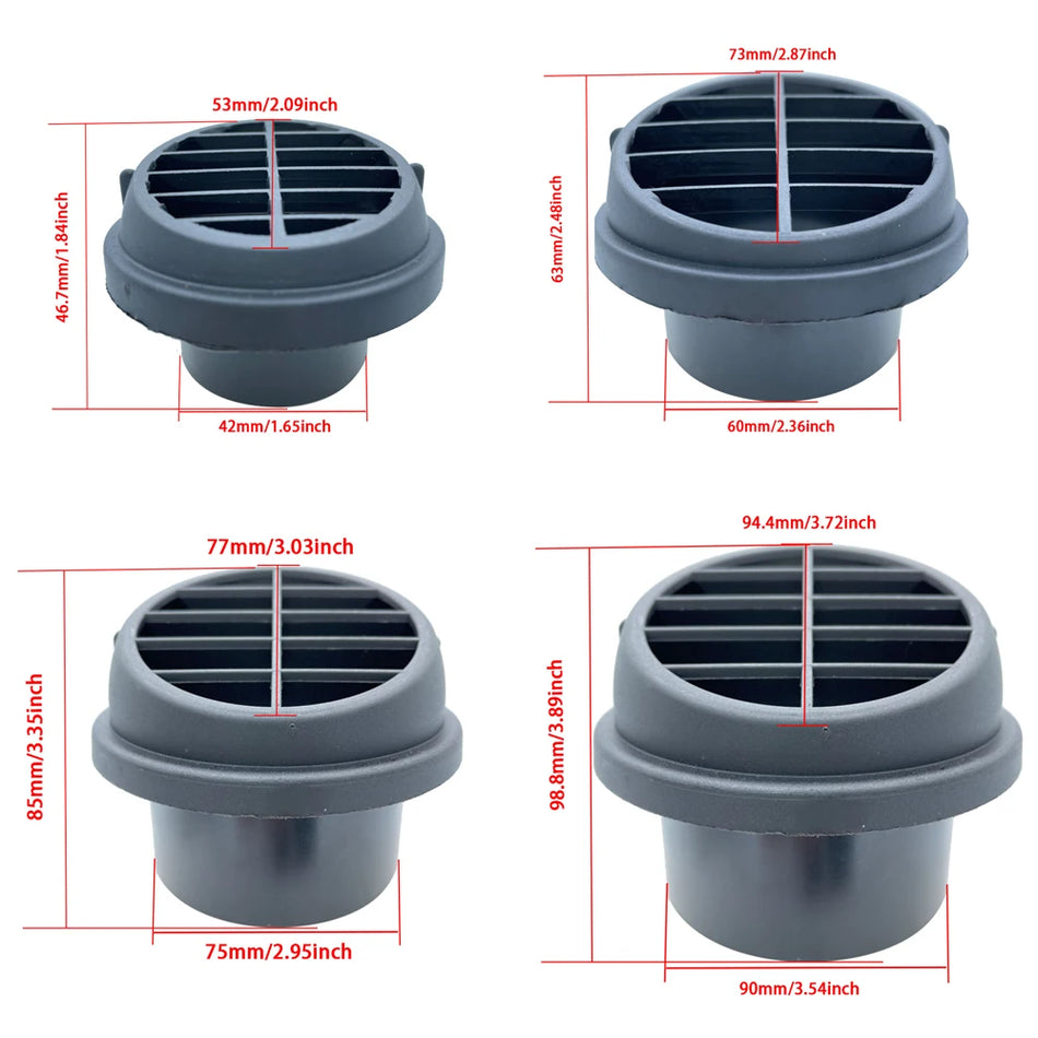 Webasto Lastbils Luftventilationsvärmare Rundhuvud Plast Rotabel Utgång