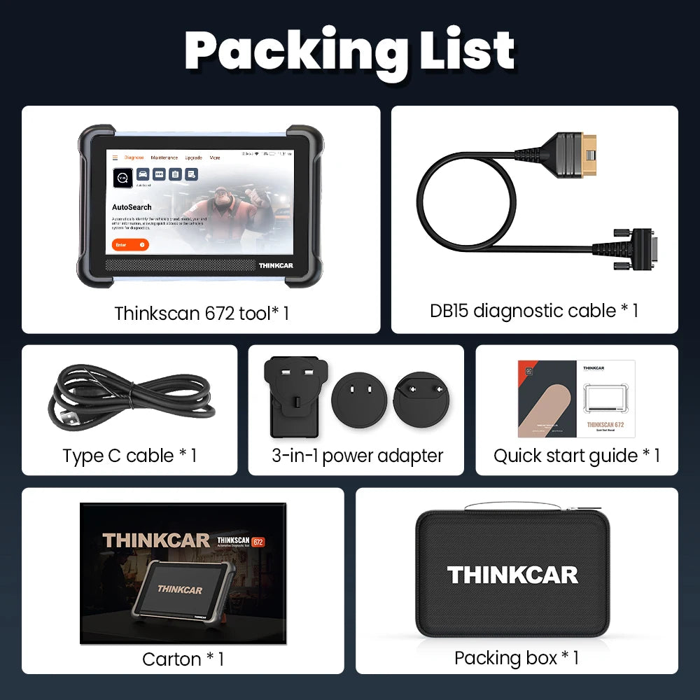THINKCAR THINKSCAN 672 &ndash; Bidirectional CANFD Diagnostics THINKSCAN 672 / france