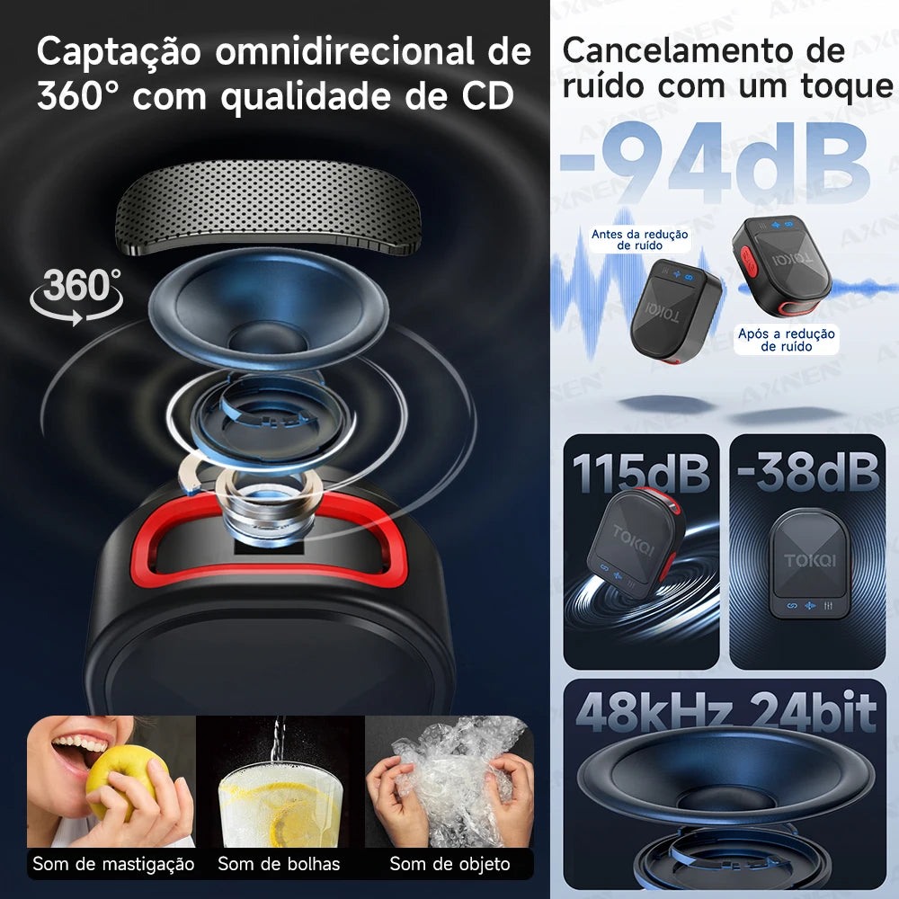 Mini Wireless Lavalier Microphone &ndash; ENC Noise Reduction