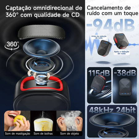 Mini Wireless Lavalier Microphone &ndash; ENC Noise Reduction