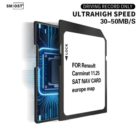 Carminat 11.25 Europe Maps 2024 - 8GB SD Map Cards