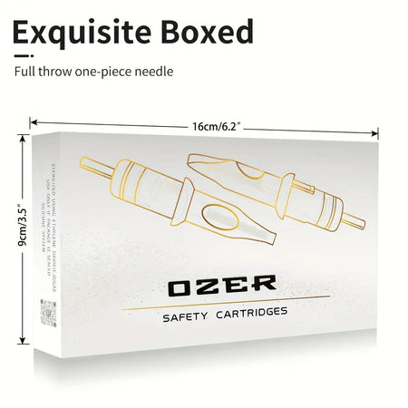 OZER 10Pcs Tattoo Cartridge Needles RL RS RM Round Liner