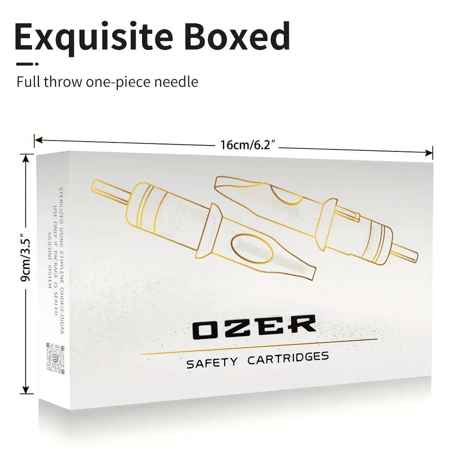 OZER 10Pcs Tattoo Cartridge Needles RL RS RM Round Liner