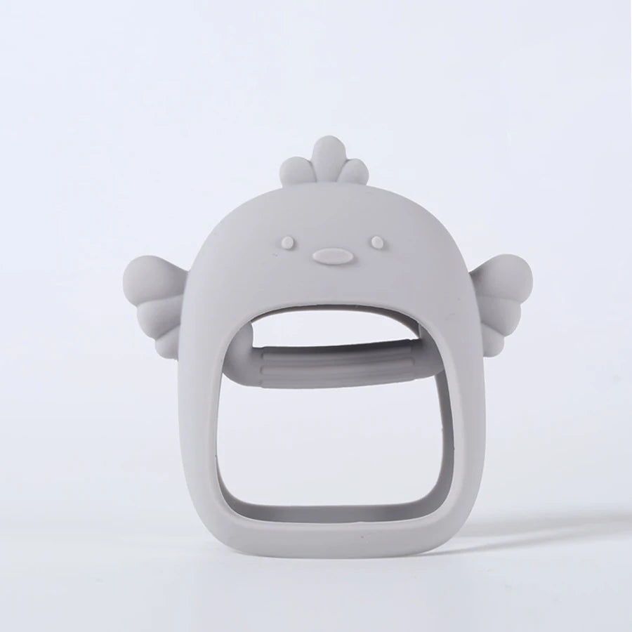 Silicone Baby Teething Toy &ndash; No Fall Design for Easy Handling E