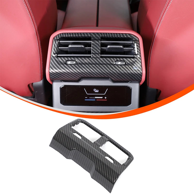 Naklejka na ramkę tylnego wylotu powietrza z włókna węglowego BMW Serii 5 G60