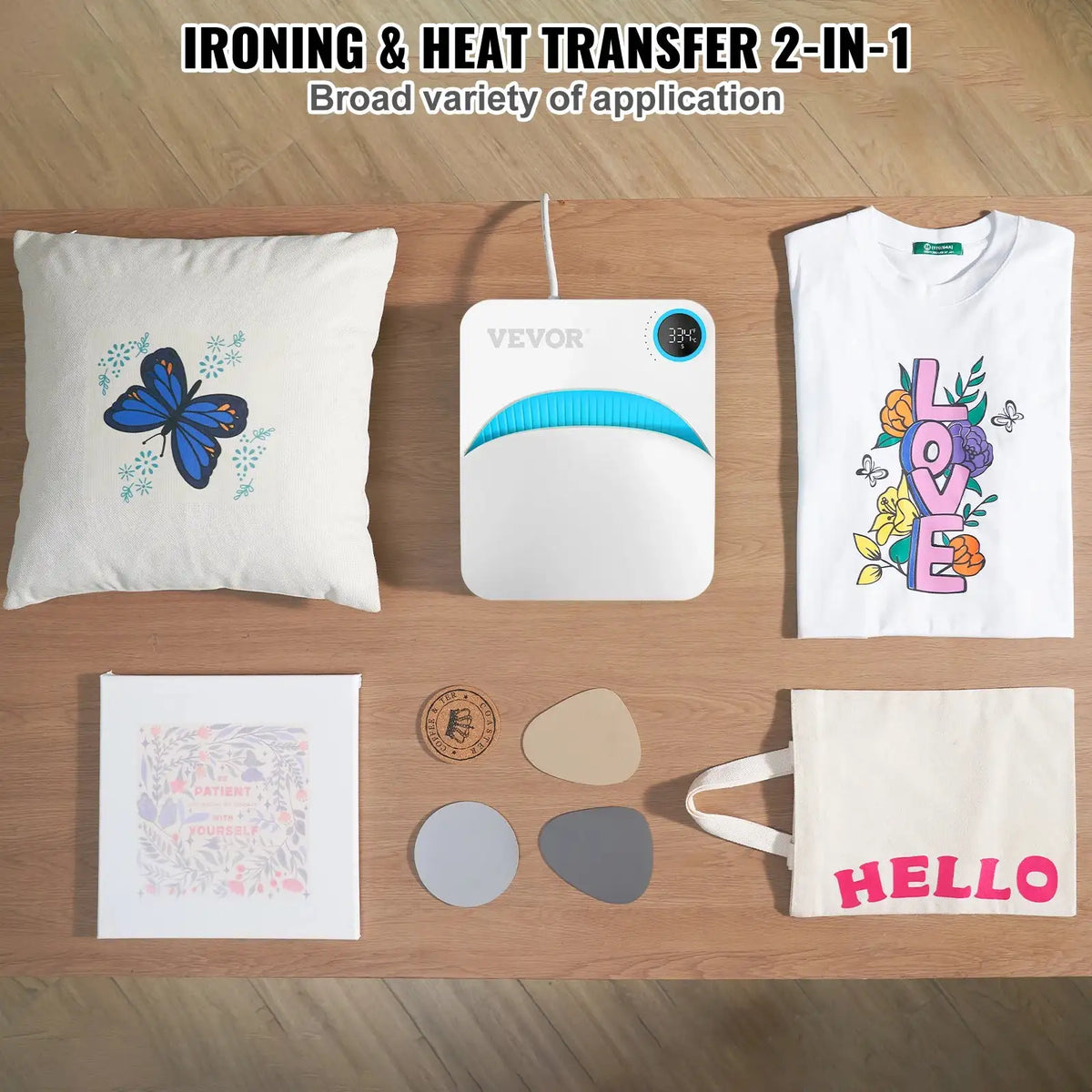Portable Heat Press 9x9 12x10 For Sublimation DIY