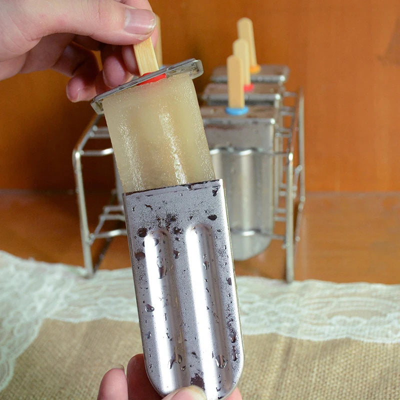 Eco-Friendly Stainless Steel Popsicle Mold for Healthy Treats