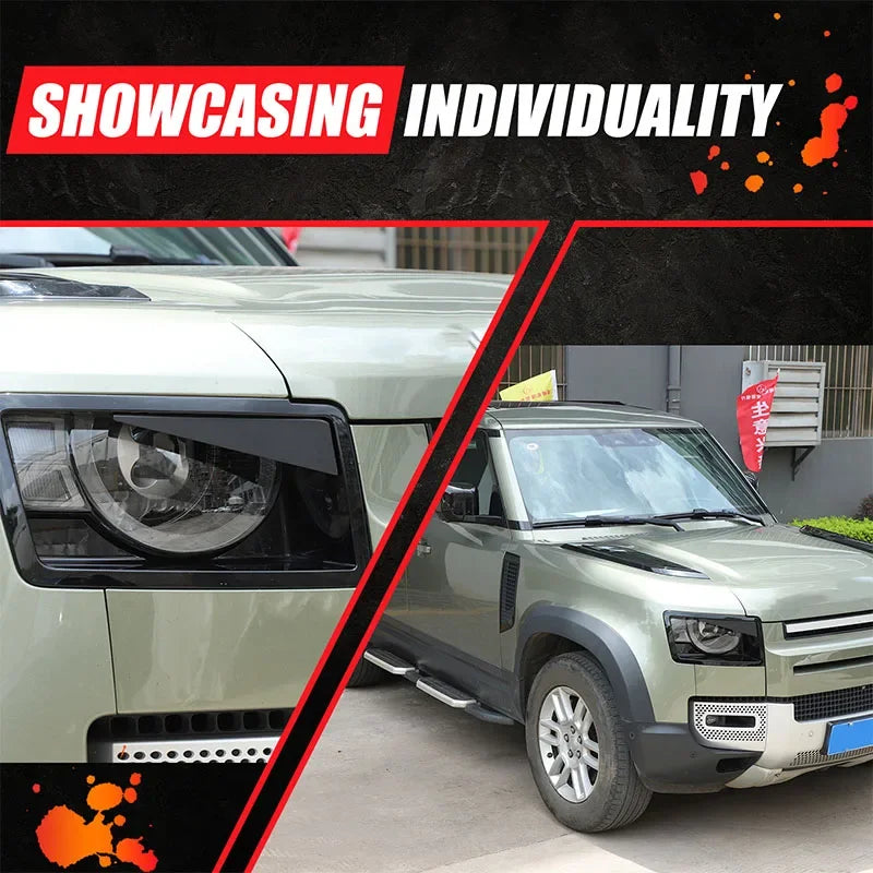 Moldura de Farol em Alumínio Land Rover Defender 2020 Olhos Raivosos