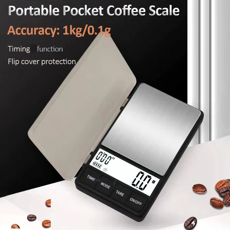 Mini Pocket Coffee Scale 1Kg 0.1g LCD &ndash; Backlit Display