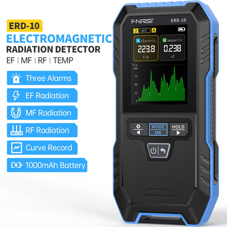 FNIRSI ERD-10 Electromagnetic Radiation Detector &ndash; Accurate Household Appliance Safety Monitor