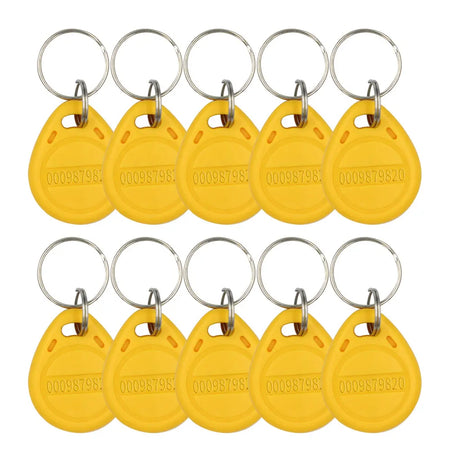 TK4100 125kHz RFID Keychain Card Tag &ndash; Access Control Ready yellow 10pc
