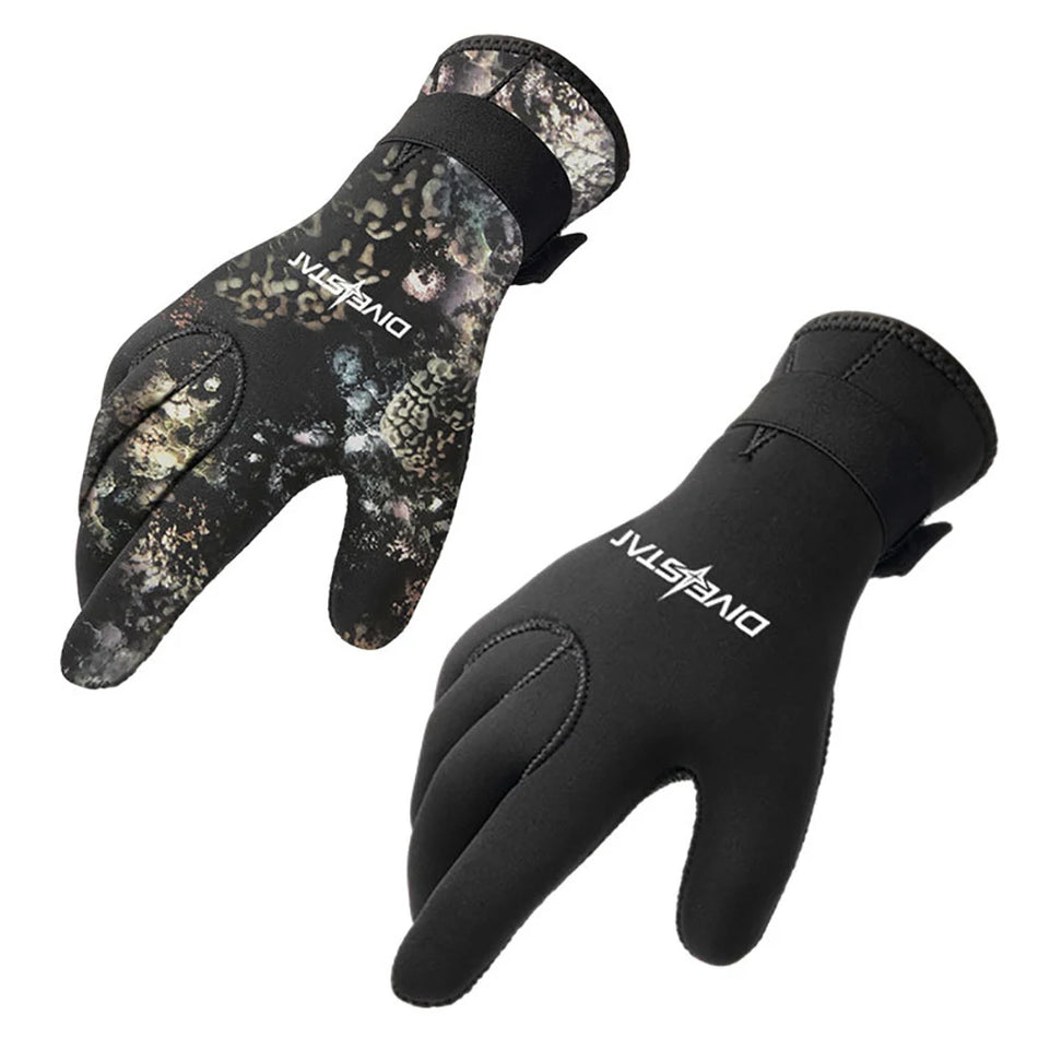 3mm/5mm Wetsuit Gloves Thermal Anti Slip Neoprene Scuba Surfing Diving Camo Gloves For Spearfishing Swimming Rafting Kayaking
