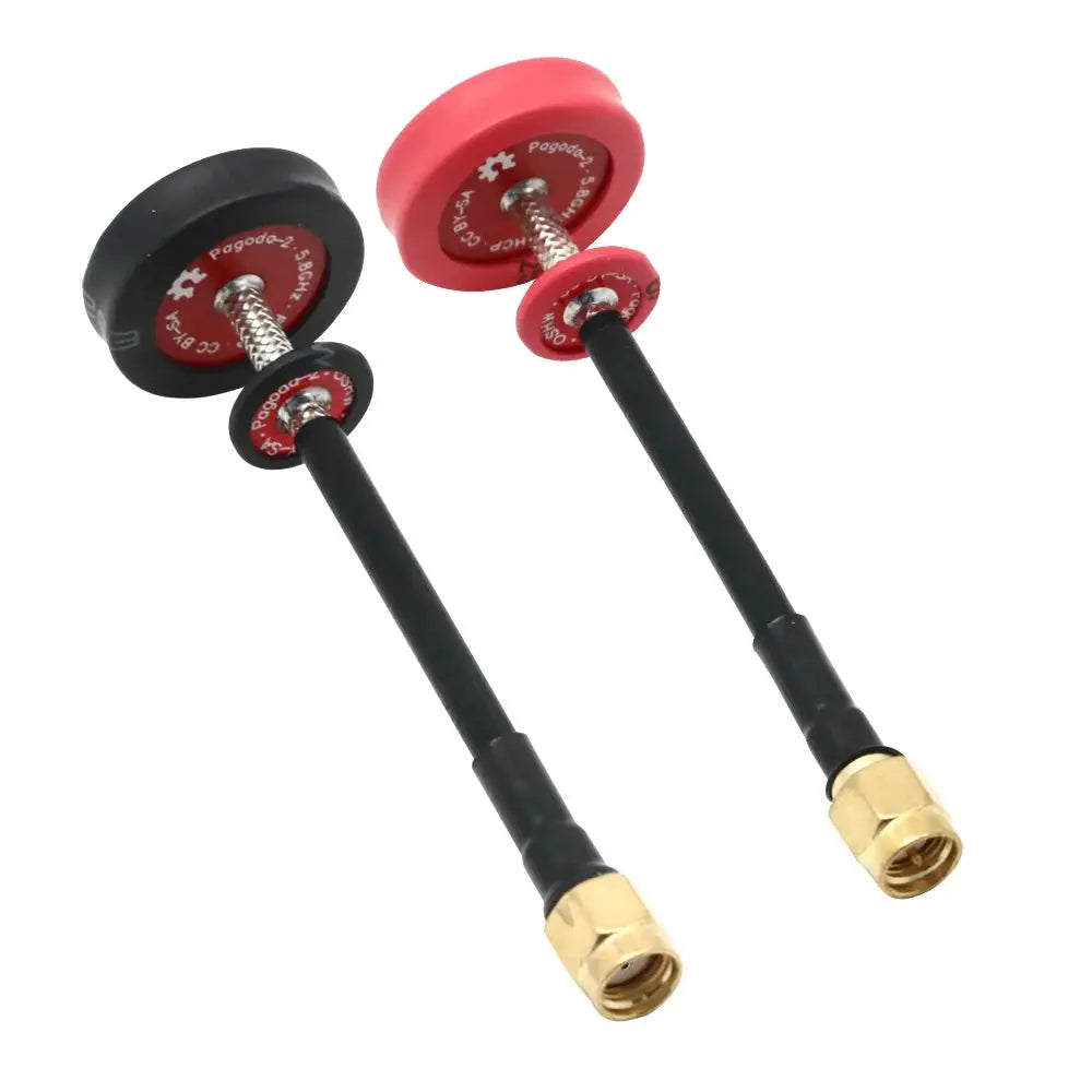 Pagoda 2 / Triple Feed Patch 5.8G 5dBi 50W Omnidirectional Omni FPV Flat Panel Pagoda Antenna LHCP/RHCP SMA/RP-SMA by InterCyprus Trading Ltd