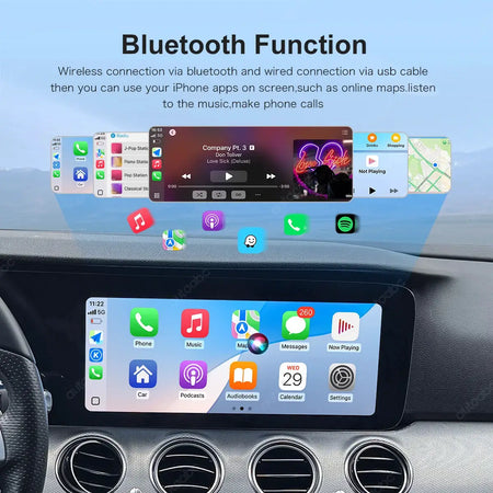 12.3"Multimedia Ultra-thin Screen Wireless CarPlay Android Auto For Mercedes Benz E Class E200 E300 W213 NTG5.5 With BT Airplay by InterCyprus Trading Ltd