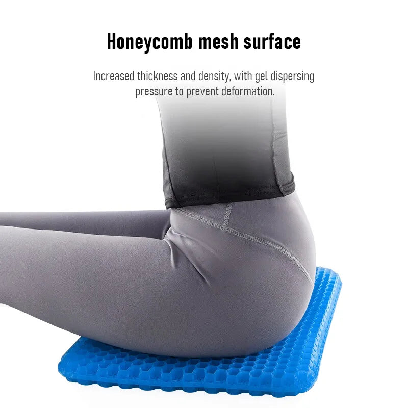 Μαξιλάρι Καθίσματος με Τζελ και Σχεδιασμό 3D Κυψελωτού, Δροσερό και Αναπνέον, Πολυεστέρας