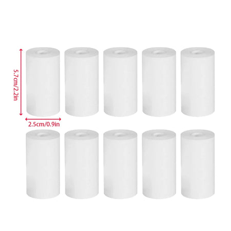 10 Rolls of High-Quality Thermal Photo Paper for Children's Cameras