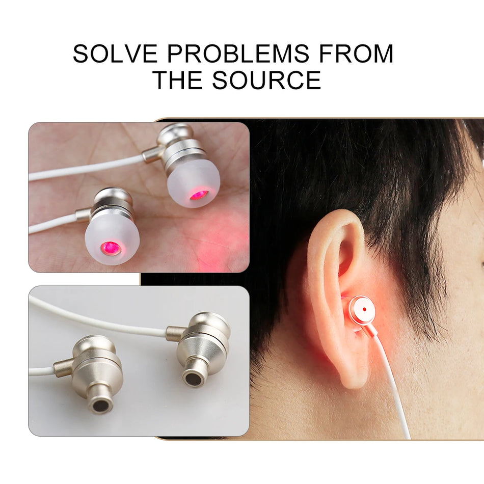 650nm Rött Ljus Öronlaserterapi Tinnitus Och Otit Media