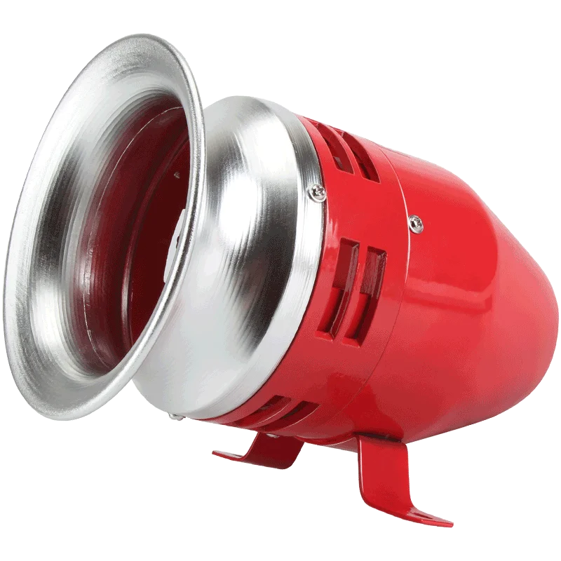 MS-390 Heavy Duty Motor Siren for Cars and Trucks, 12V-220V, Steel and ABS
