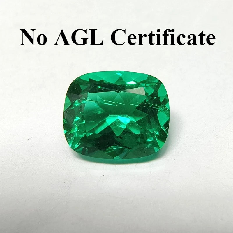 Wholesale Lab Grown Colombia Emerald &ndash; Stunning Rectangle Shape Gemstone No AGL Certificate / 8x10mm 2.2ct-3.2ct