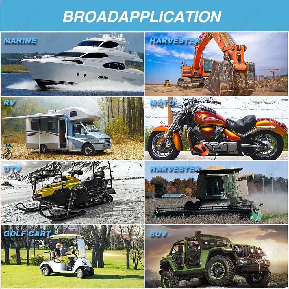 AKAMATE Boat Radio Antenna - 10 Mile Range Flexible